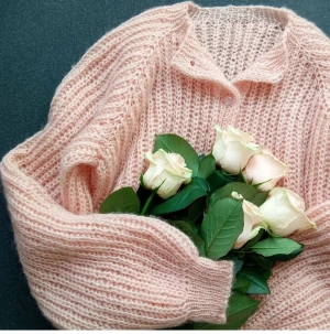 Stickad tröja *new handmade - I made this pullover  but unfortunately  not my color. Warm and cozy )))