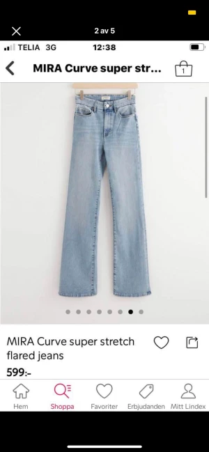 Mira jeans - Hej! Jag söker dessa jeansen som är från Lindex i modellen ”Mira” i storlek 36-38 helst 36. Skriv om någon vill sälja/byta köper gärna.