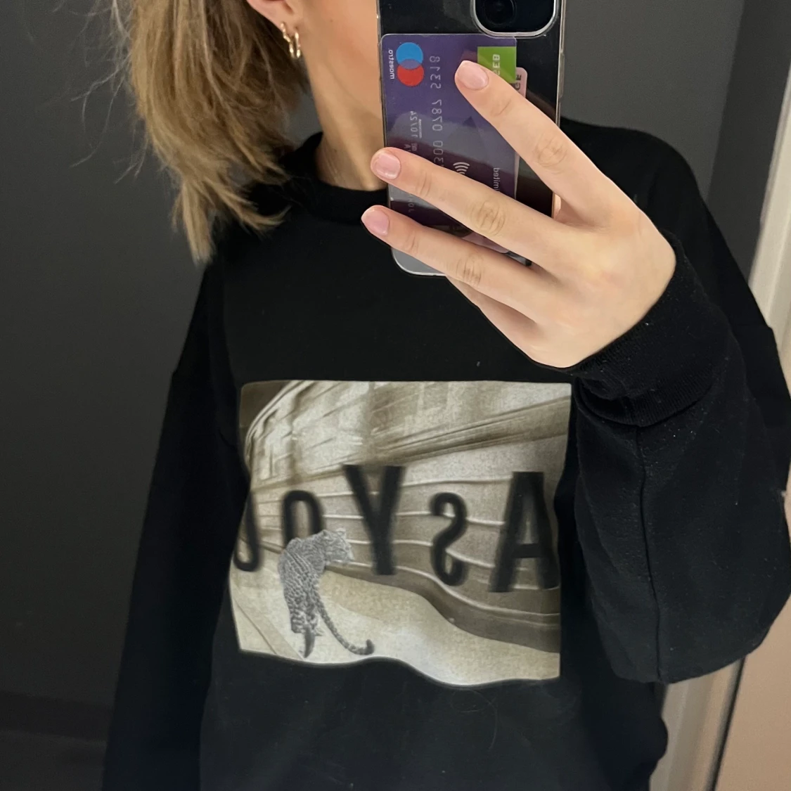 tröja med tryck  - 91