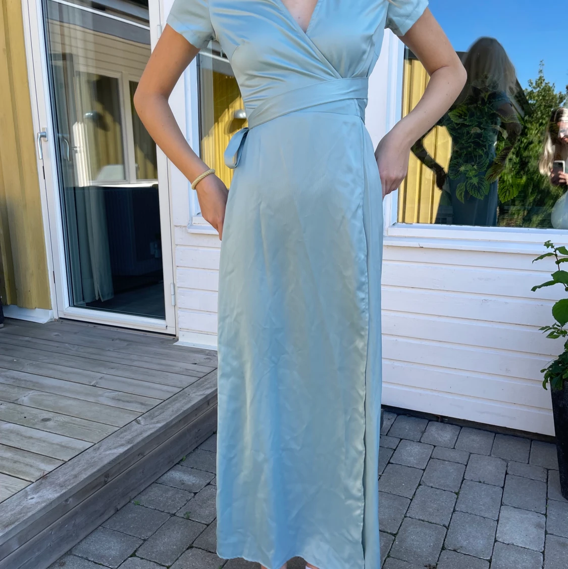 Blå balklänning i storlek 34 - 90