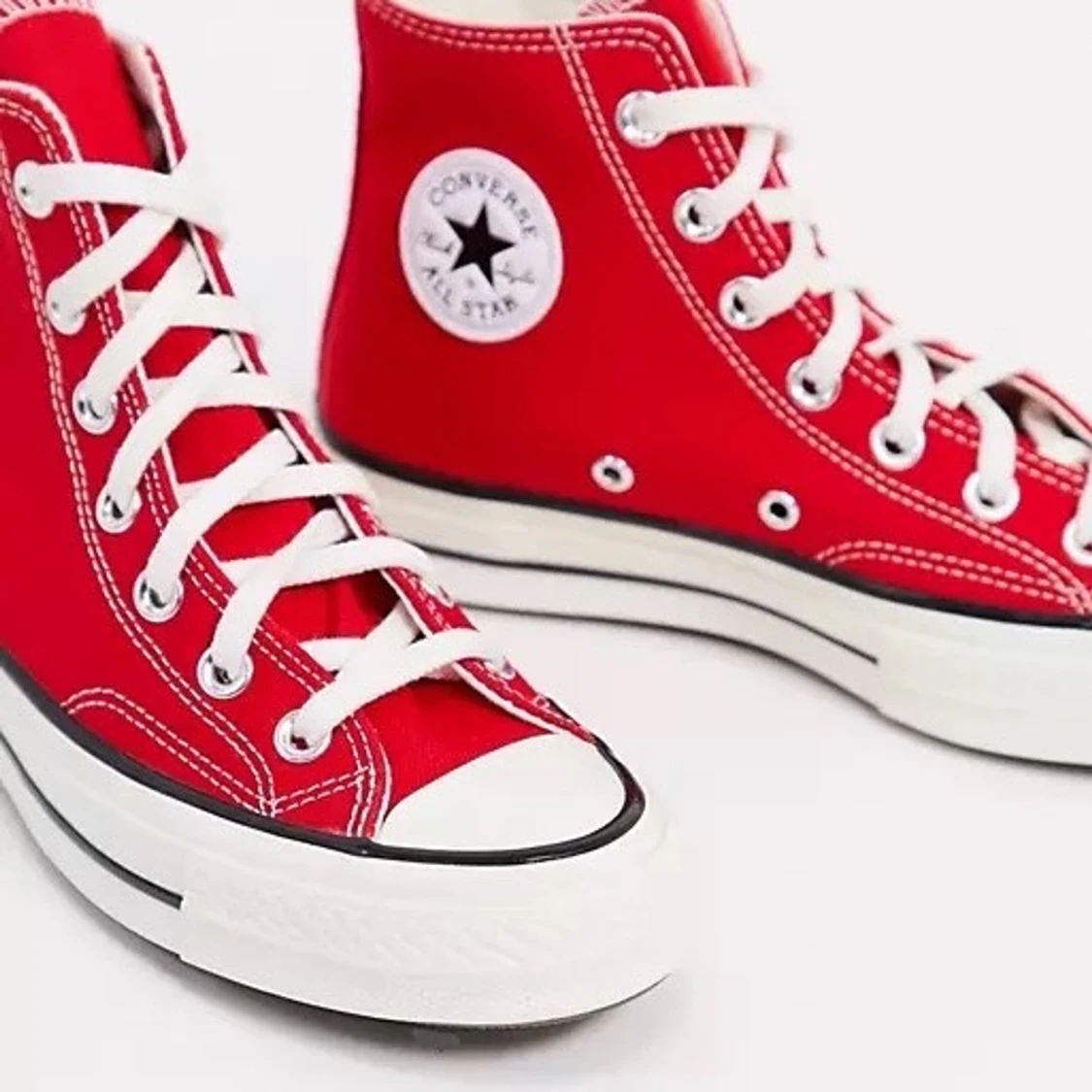 Röda Converse 38