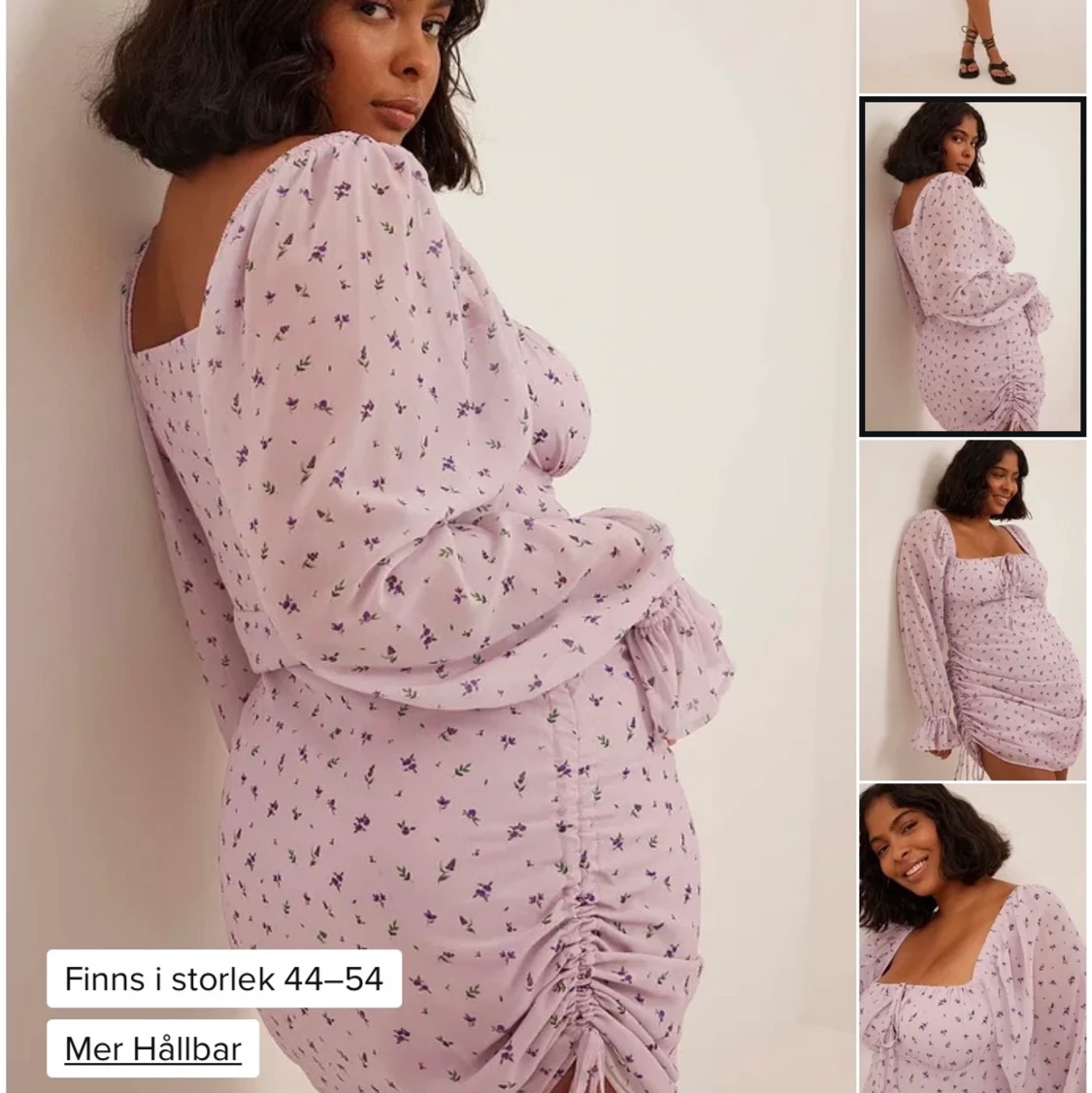 Miniklänning i chiffon med knytning - 90