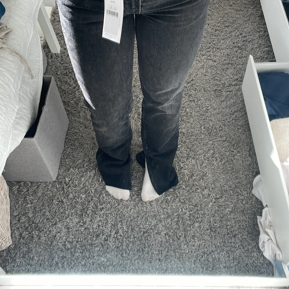 jeans med slits - 90