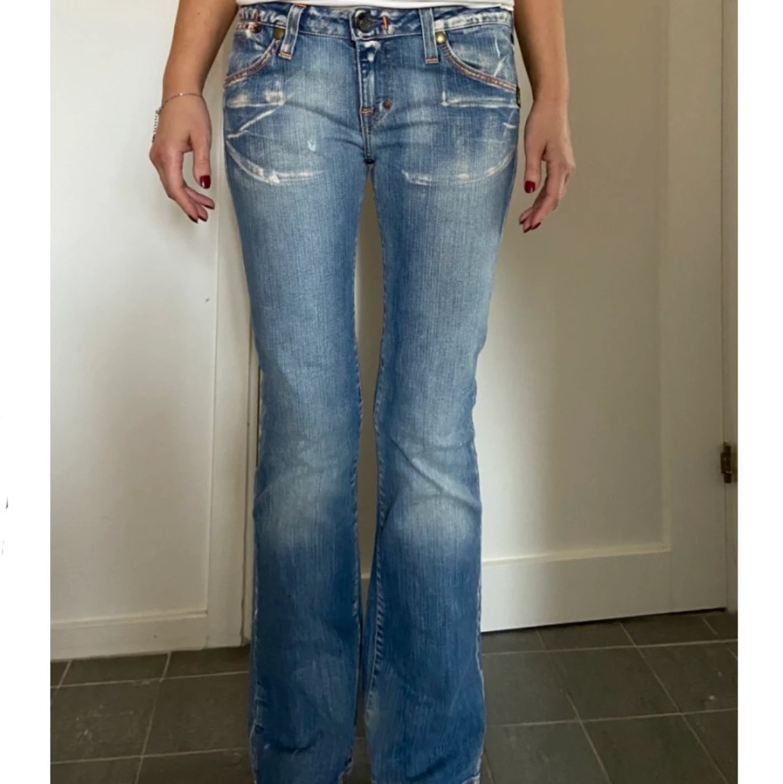 Lågmidjade jeans
