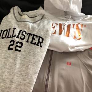 Hollister college M Fred Perry zip M Levis hoodie L