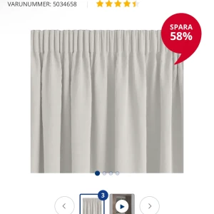 Mörkläggningsgardiner sammet, ljusgrå - 2 st ljusdämpande gardiner från jysk i ljusgrå säljes. , säljes pga fel storlek, Helt nya. Endast upppackade från förpackning Finns i Upplands väsby men kan mötas upp i Stockholmsområdet alternativt posta