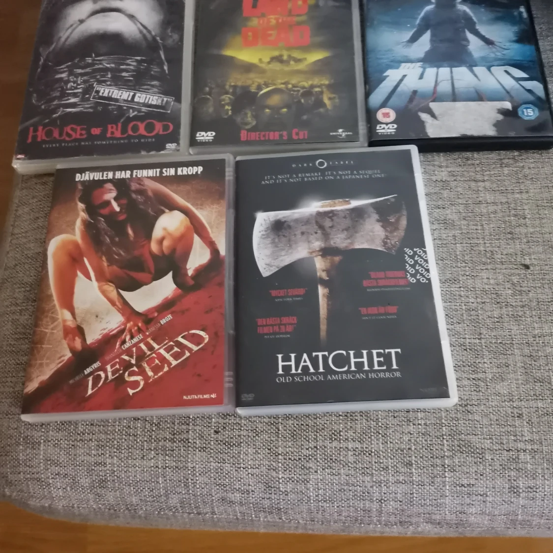 5 st dvd filmer 20 kr st eller alla för 100