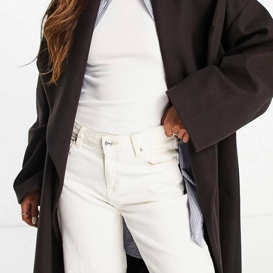 Brun oversized kapp  - 91