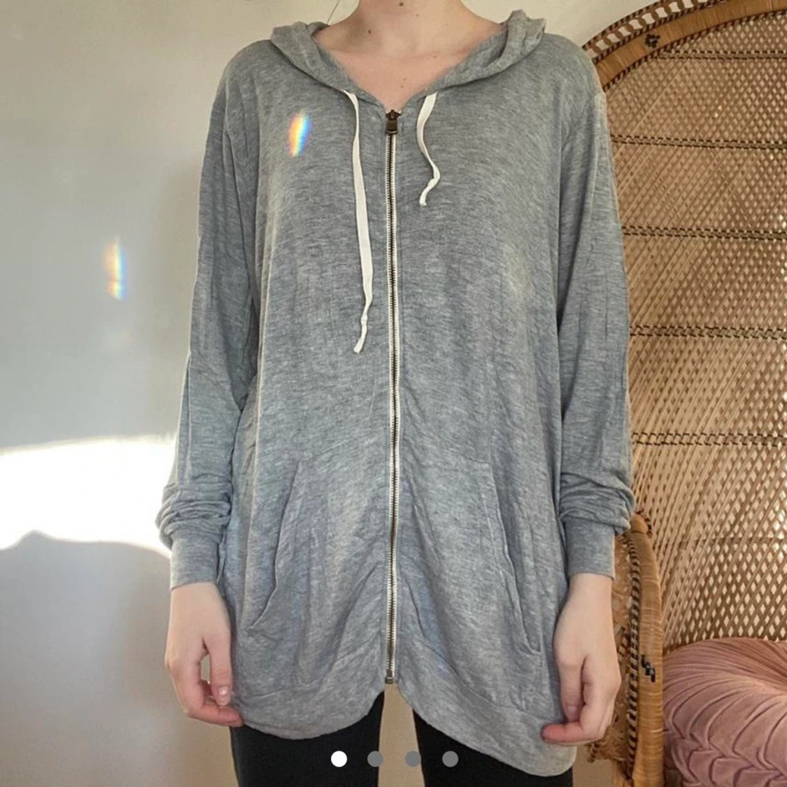 Brandy Melville zip hoodie 