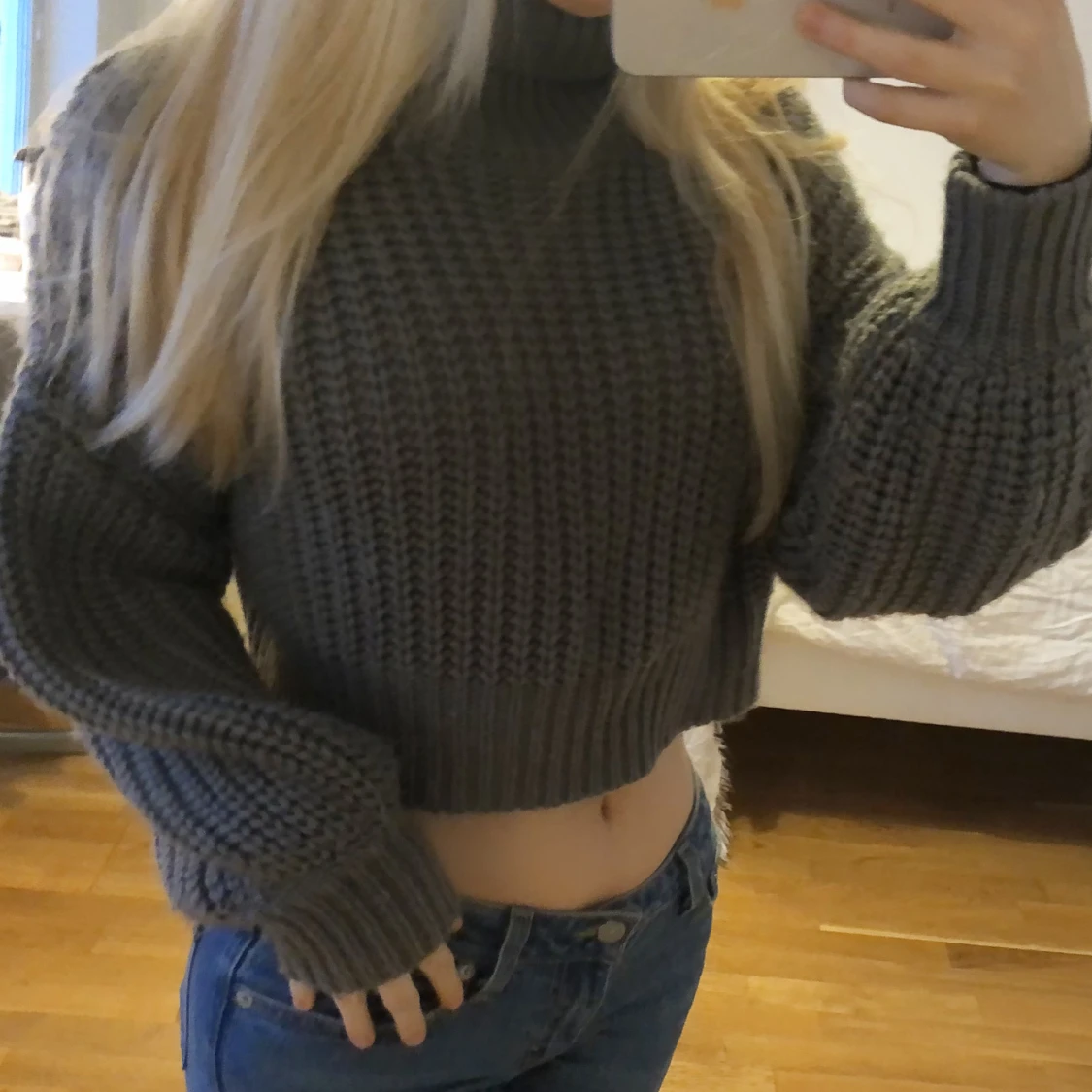 Stickad med krage - 90