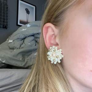 Blomm kläm fast örhängen ⭐️ De är rena och rengjorda ⭐️ Bara testat ena⭐️ Gjorda av pärlor Blommorna är ganska stora ⭐️ Inte äkta ⭐️ Man behöver inte ha hål i öronen om man ska ha de⭐️ 💕💕💕💕💕💕💕💕💕💕💕💕💕💕