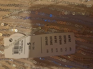 Glitter kjol - Snygg kjol från Lindex stl s 