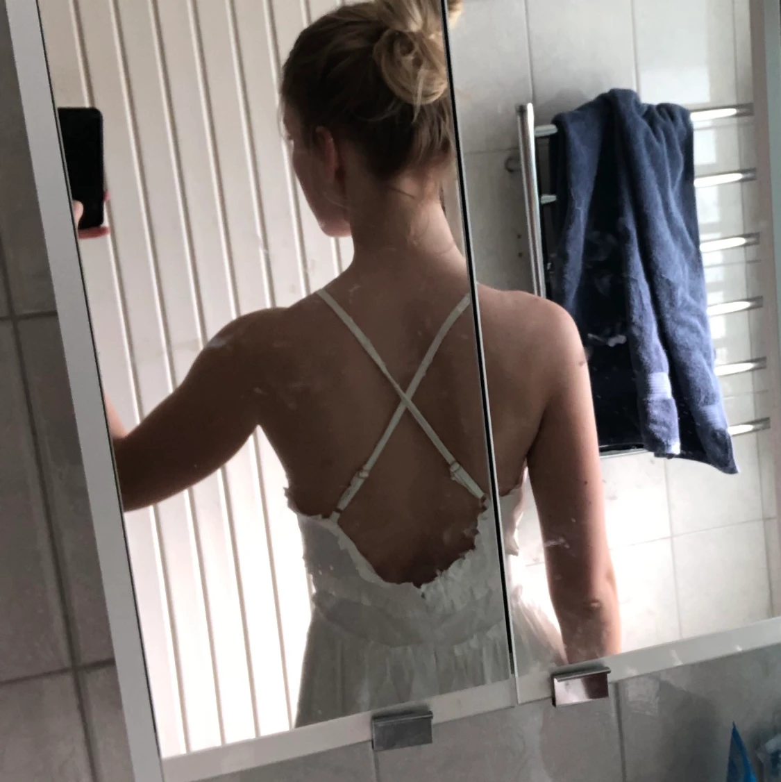 Vit sommarklänning🥰🥰  - 91