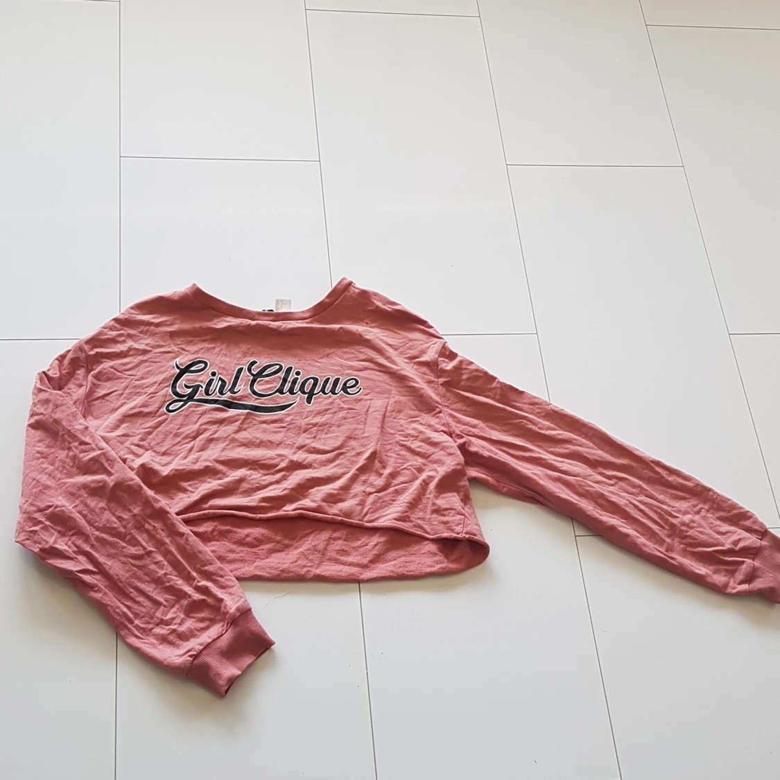 Rosa långärmad magtröja - 90