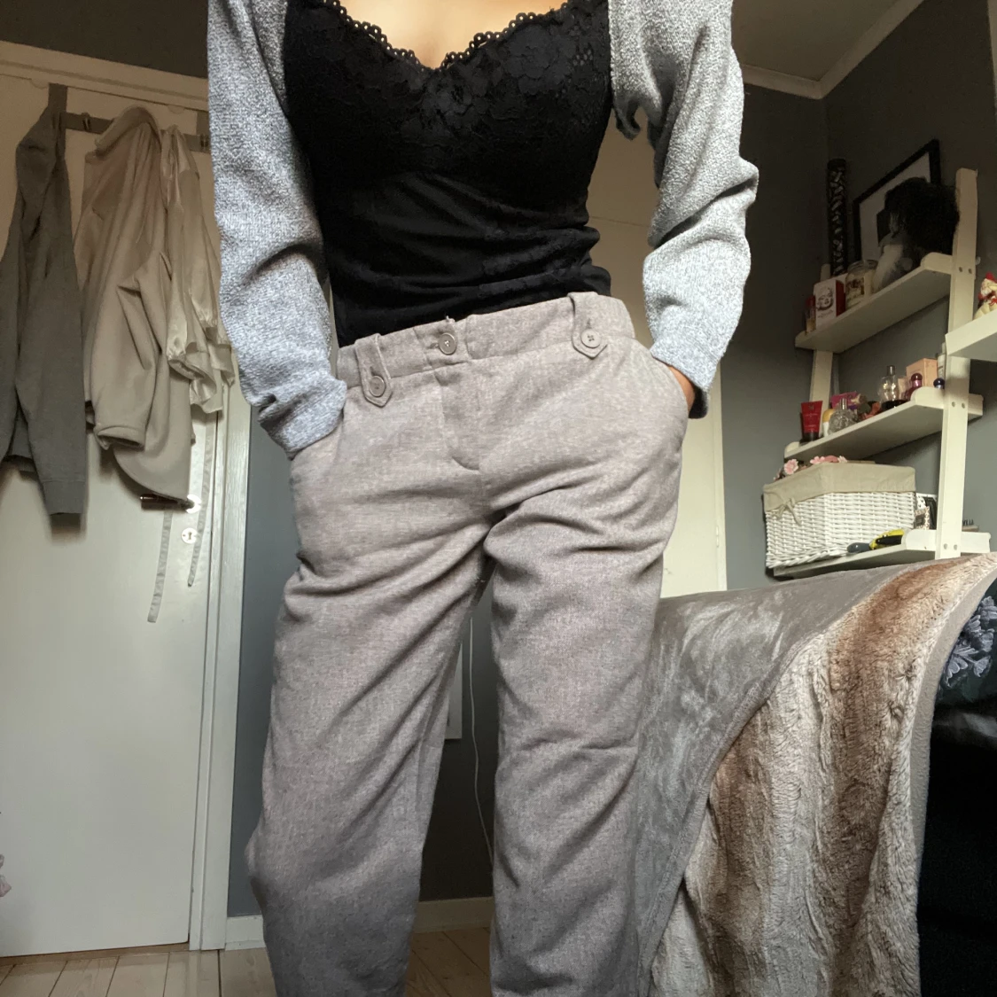 Low waist byxor - 90