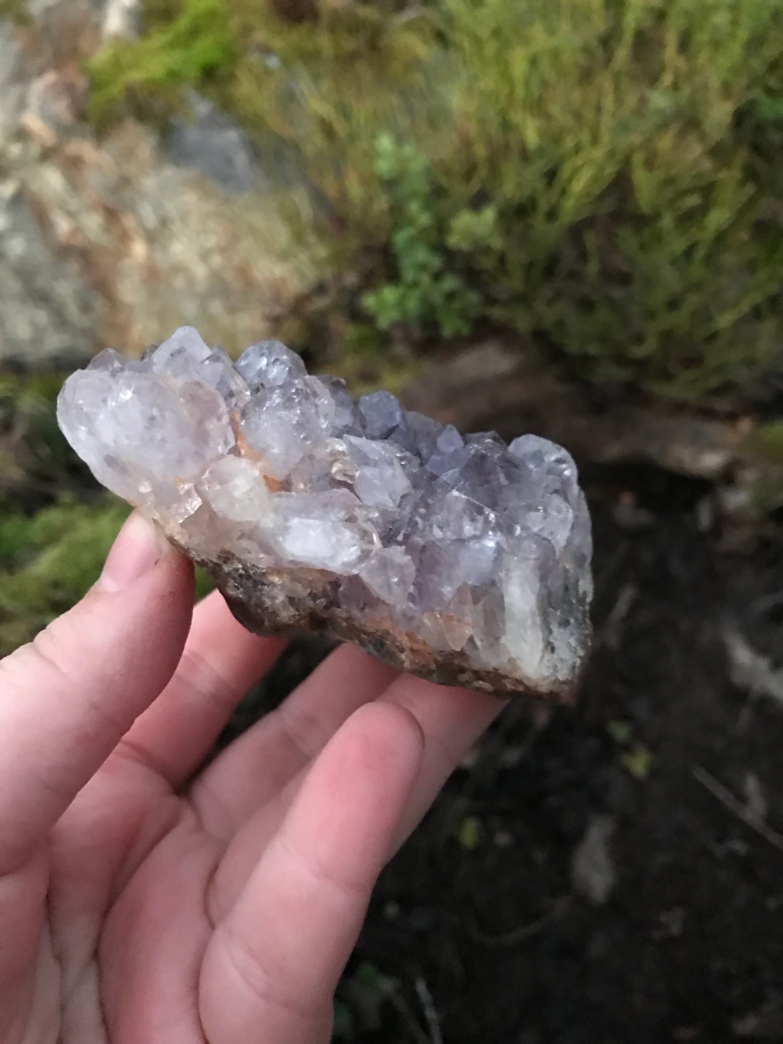 Ametistkluster, stort!