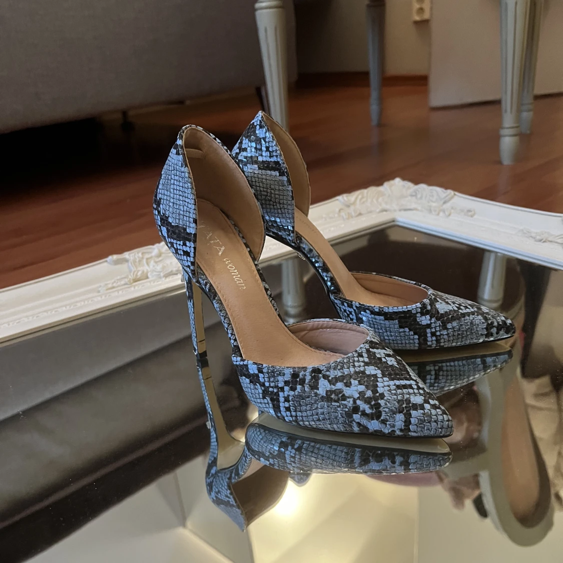Blå pumps  - 90