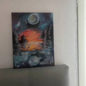 Tavla  - Målade den här för ett tag sen och börjar tröttna på den så om det finns någon som vill köpa. (Priset beror på frakten och tiden jag har lagt ner på den.  