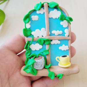 Kylskåpsmagnet  - Handgjord kylskåpsmagnet. 