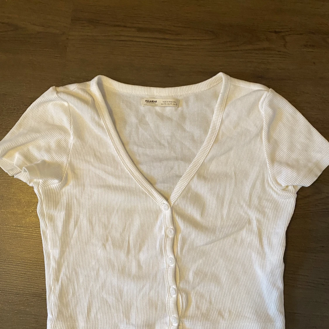 Vit urringad topp - 90