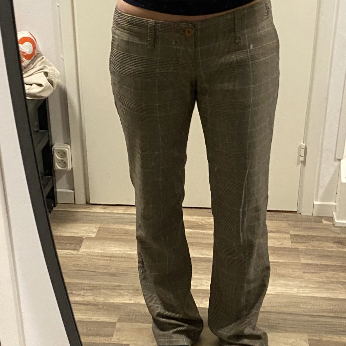 Lågmidjade kostymbyxor  - 90