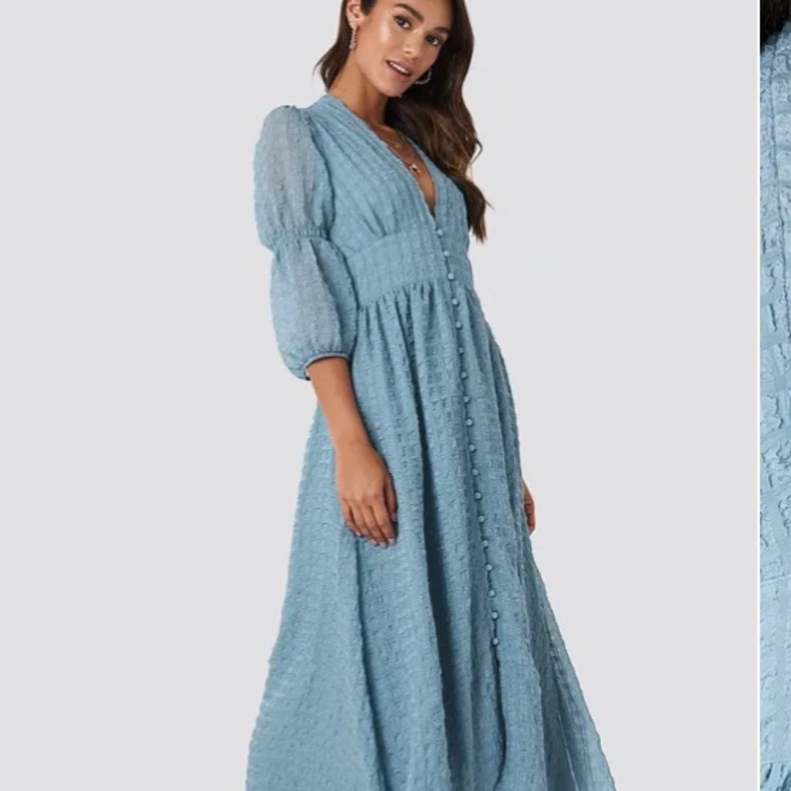 Ljusblå sommarklänning - 90