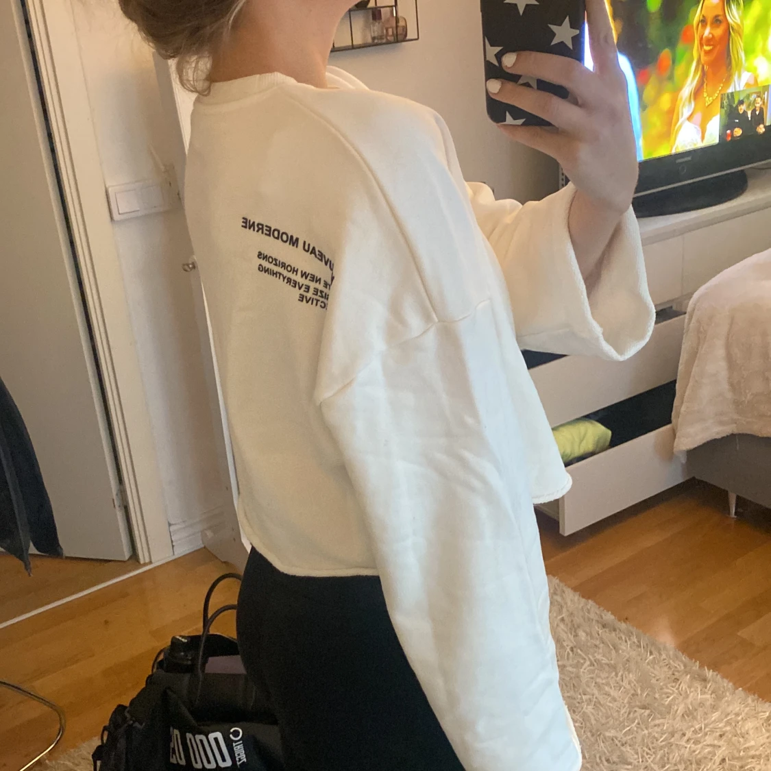 Sweatshirt med tryck - 90