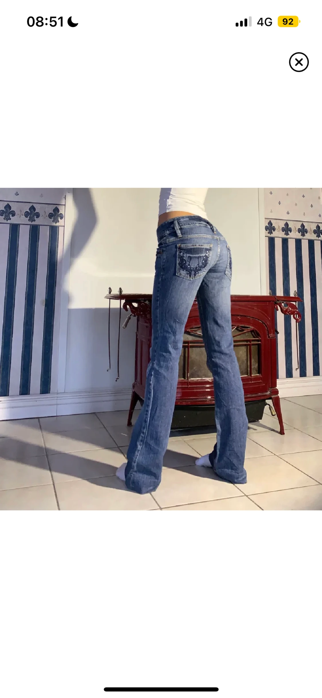 Lågmidjade bootcut jeans