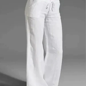 Linnebyxor  - Helt nytt skick andvänd 2 gånger ,vita linnebyxor