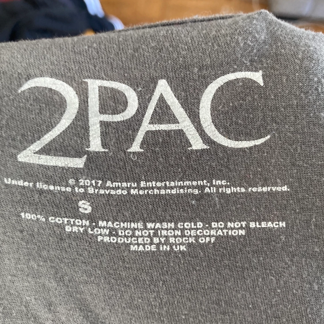 Ljus grå 2Pac tröja  - 90