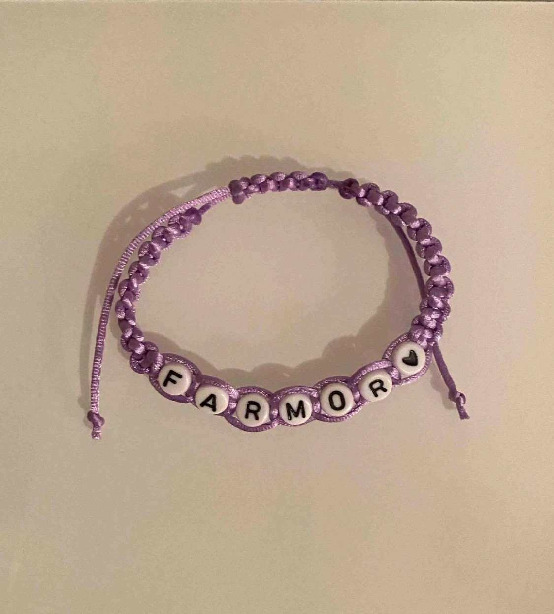 Makramé Armband - Farmor  💜
