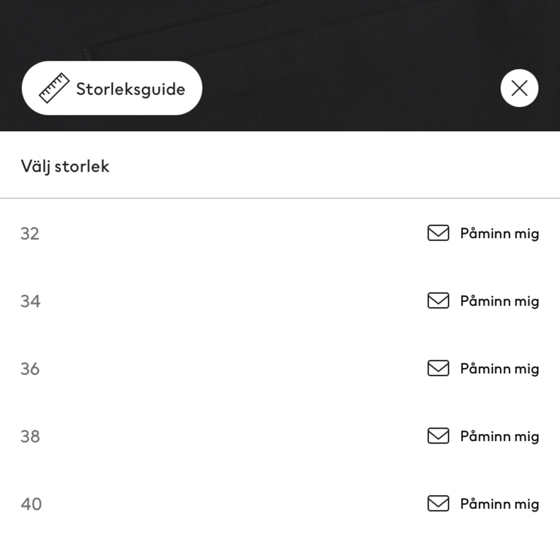 Lågmidjade kostymbyxor  - 90