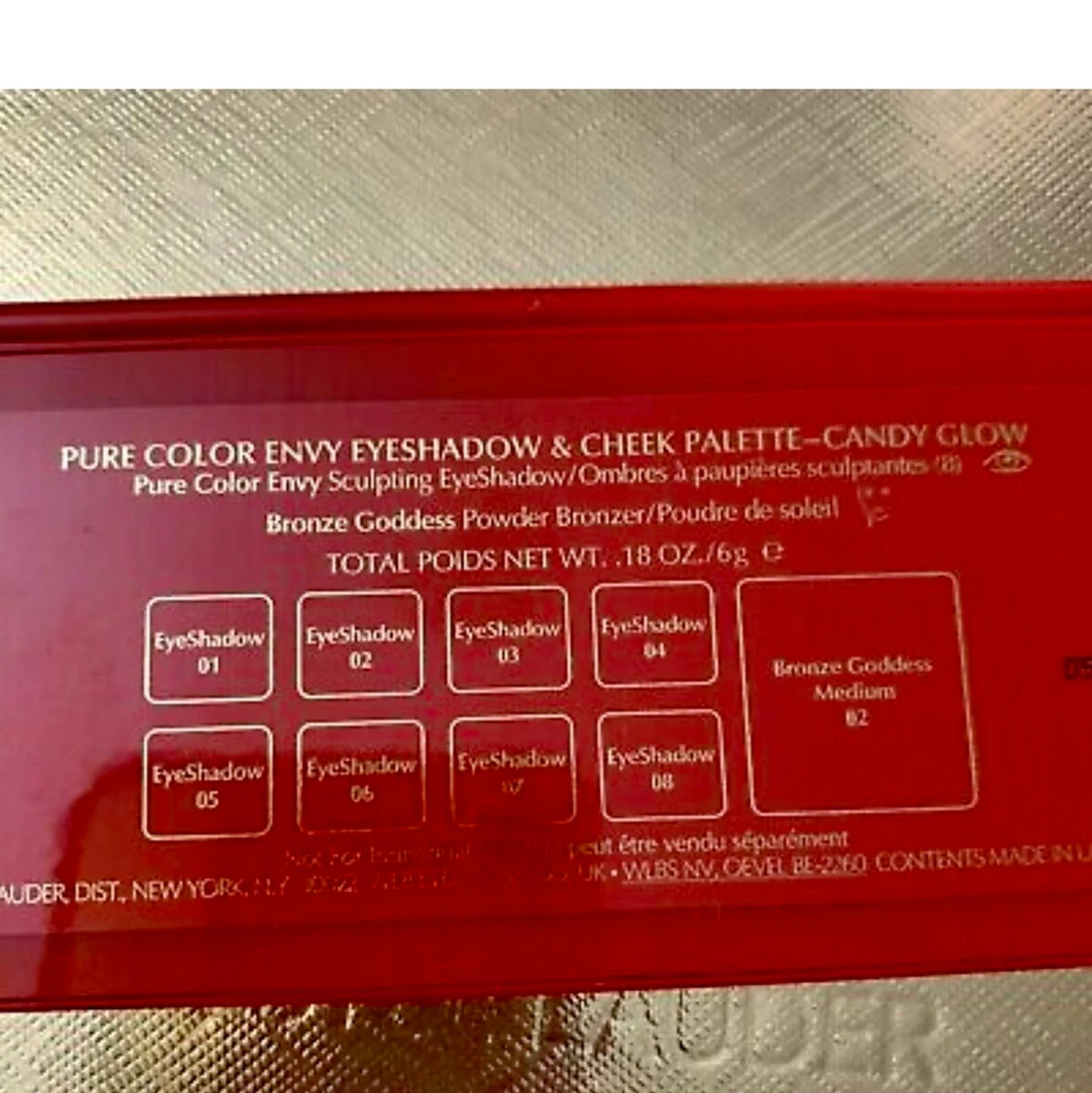 NY Estee Lauder Candy glam eyeshadow cheek palette - 90