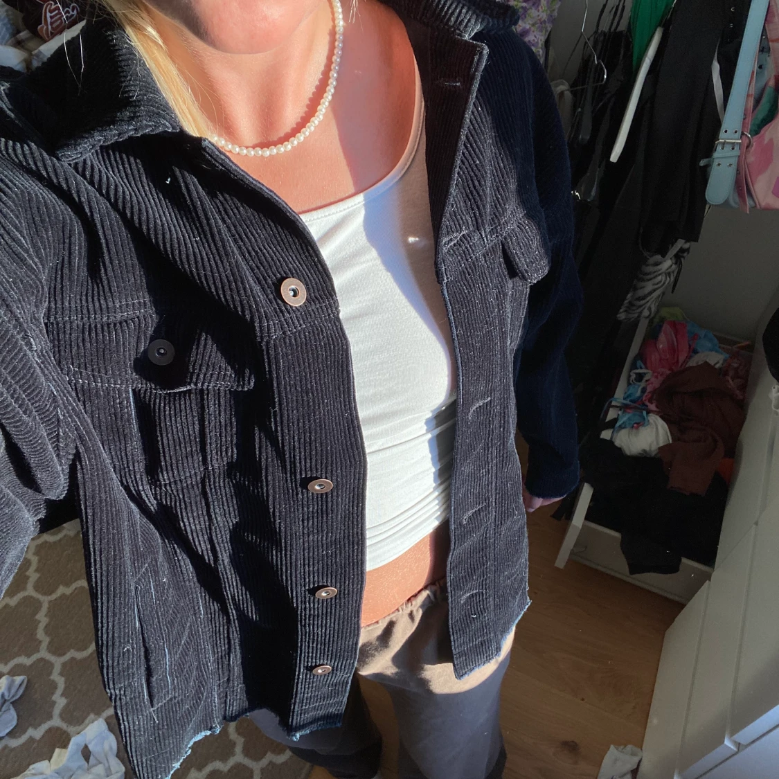 Manchesterjacka från zara strl XS