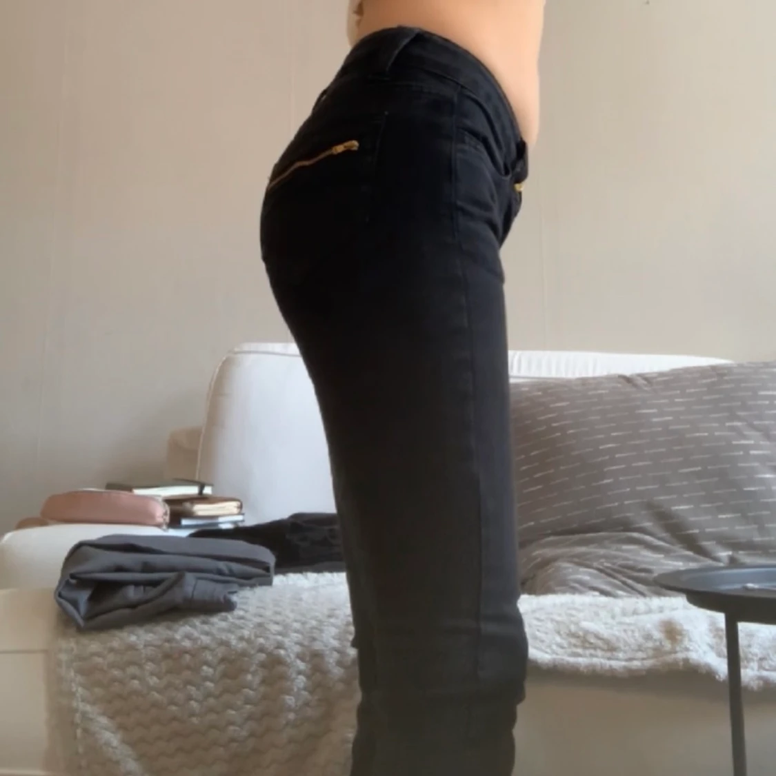 low waist straight crocker jeans - 91