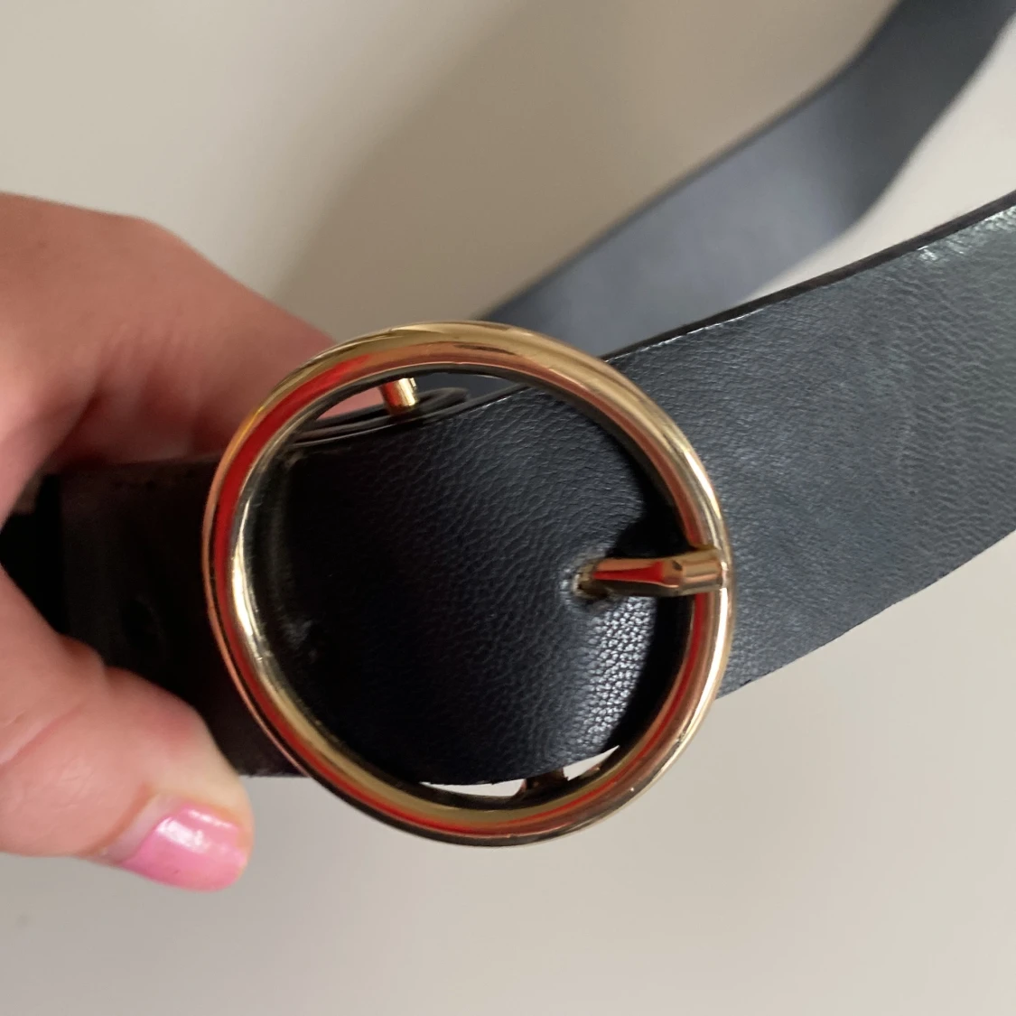 Svart skärp/bälte  - 90