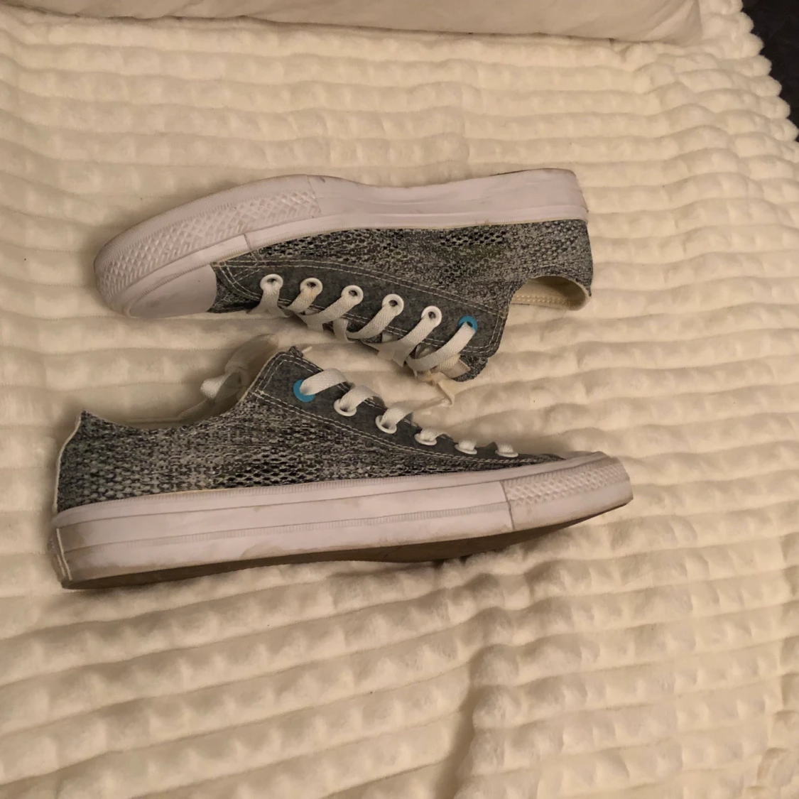 Converse lunarlon. Grått nät, sparsamt använda.  - 90