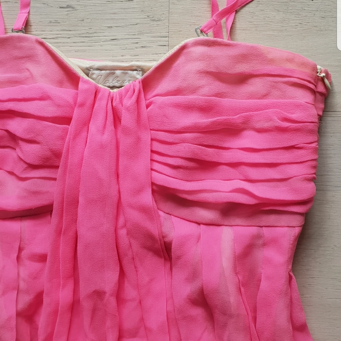 Äkta siden klänning - 91