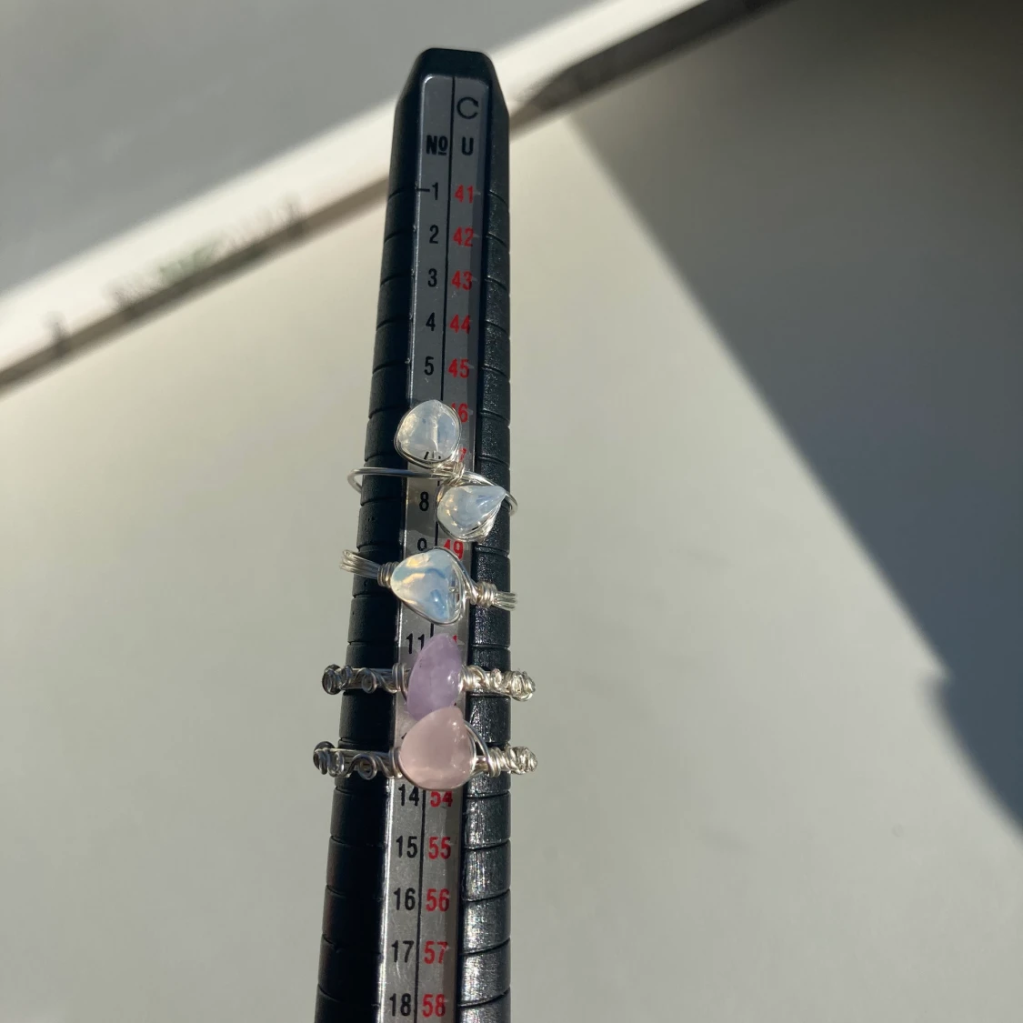 Kristallringar i valbar kristall 💫😻 - 90