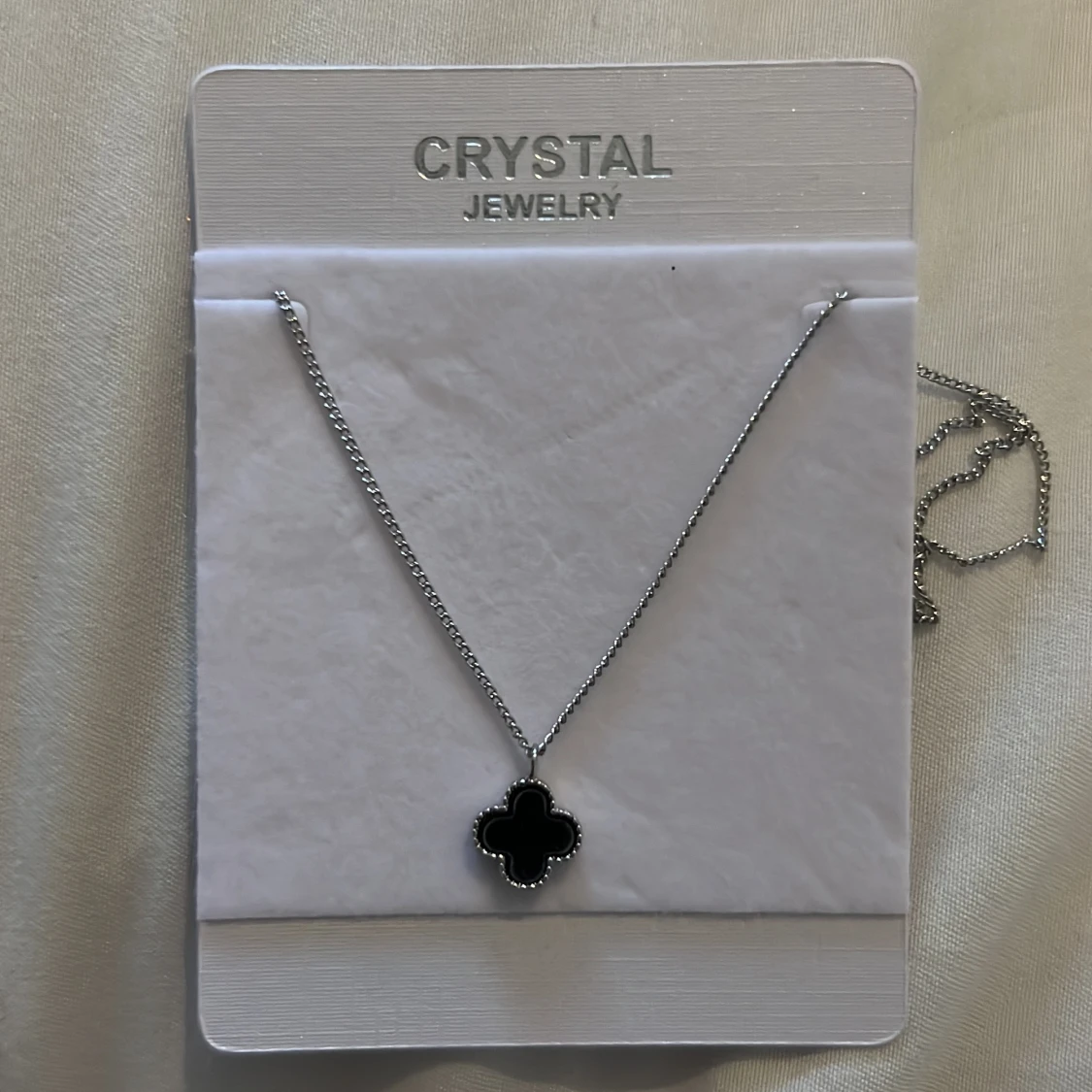 Super fin fyrklöver halsband  - 90