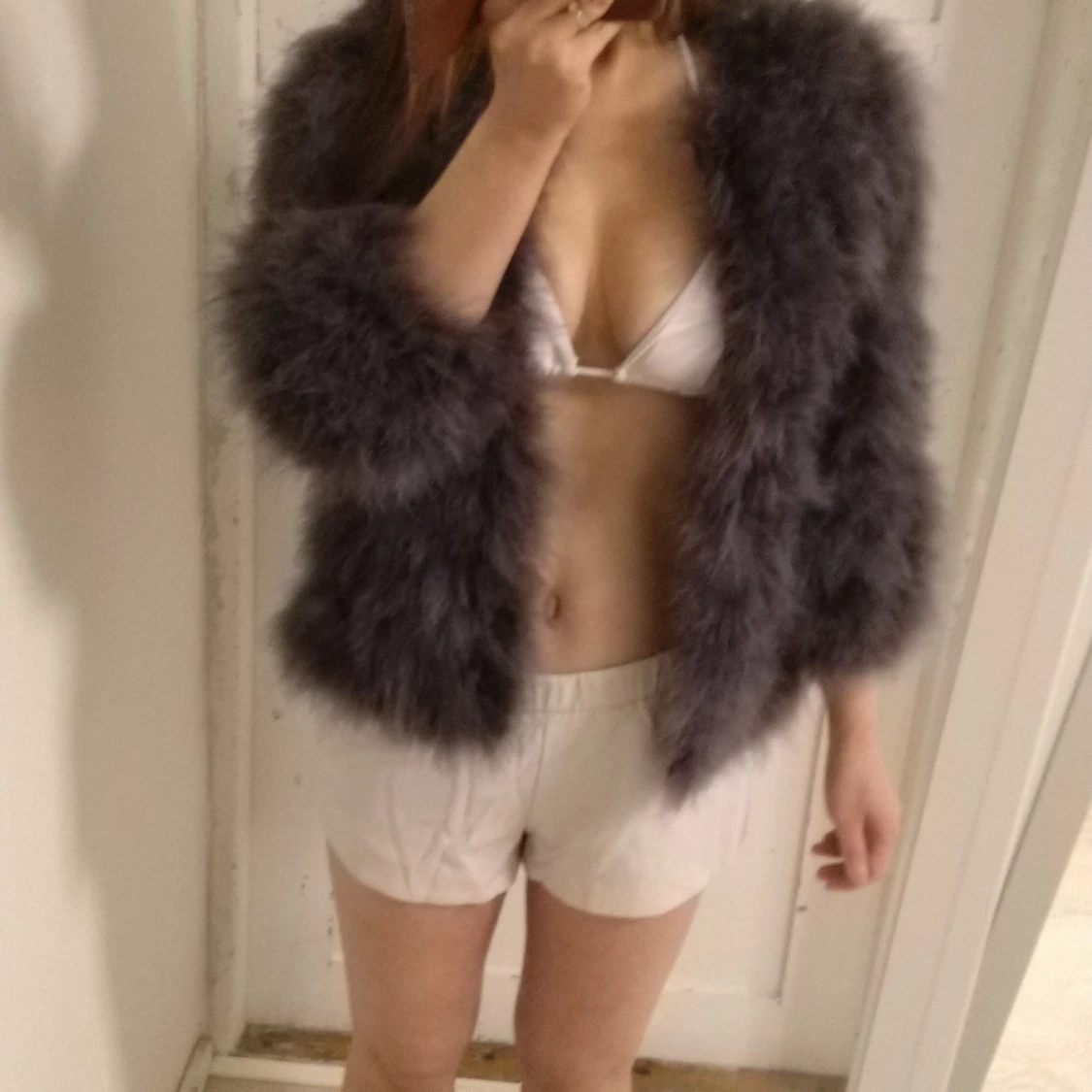 Godsig och festlig pälsjacka. 34 - 91