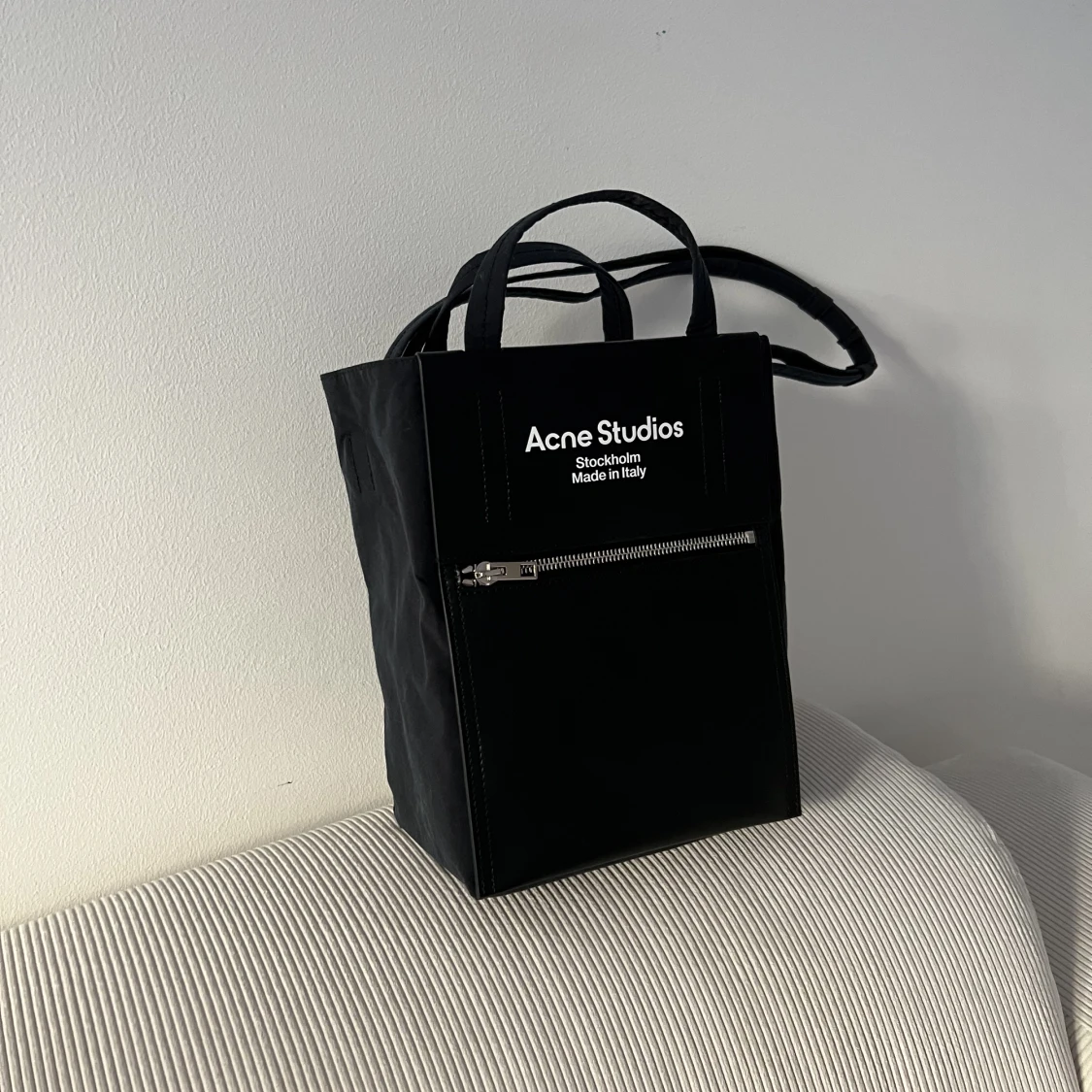 Acne studios papery nylon bag