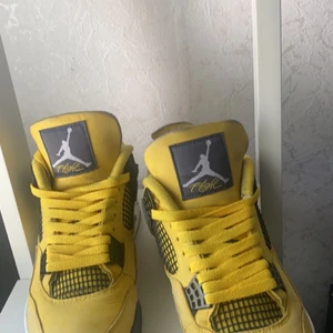 Jordan 4 Lightnigns storlek 44 - Säljer mina lightnings då jag inte använder de så mycket längre, nypris runt 4200kr just nu men då de är lite slitna så kan jag tänka mig gå ner lite mer. Byten kan accepteras! KAN TÄNKA GÅ NER I PRIS DÅ JAG BEHÖVER PENGAR