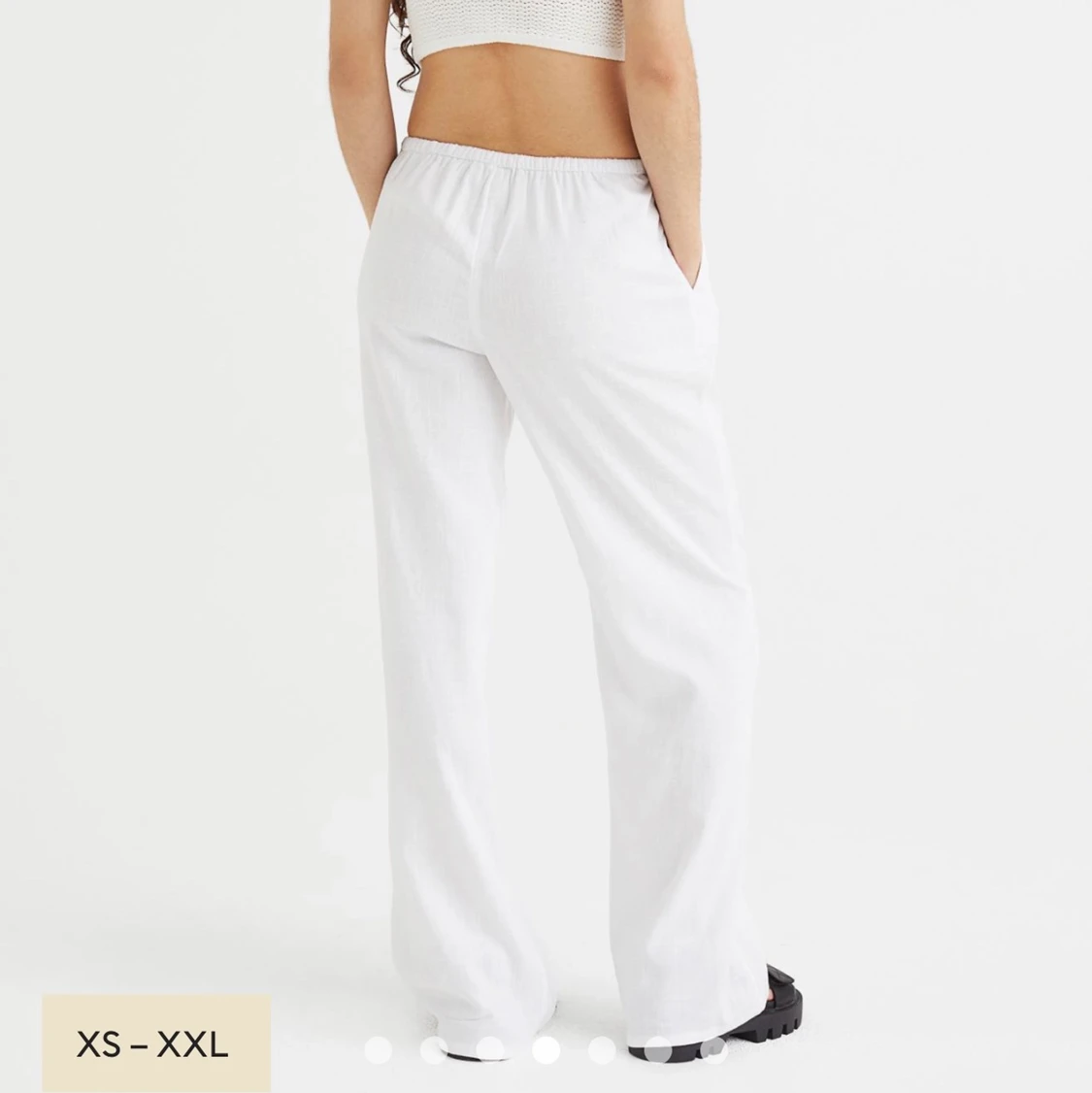 Lågmidjade linnebyxor ifrån hm! - 90