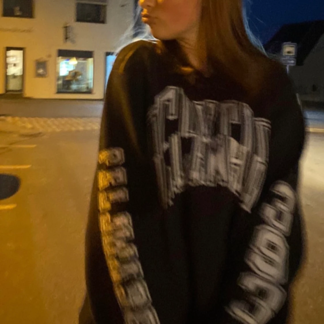 Stickad tröja med tryck😍⚡️⚡️ - 90