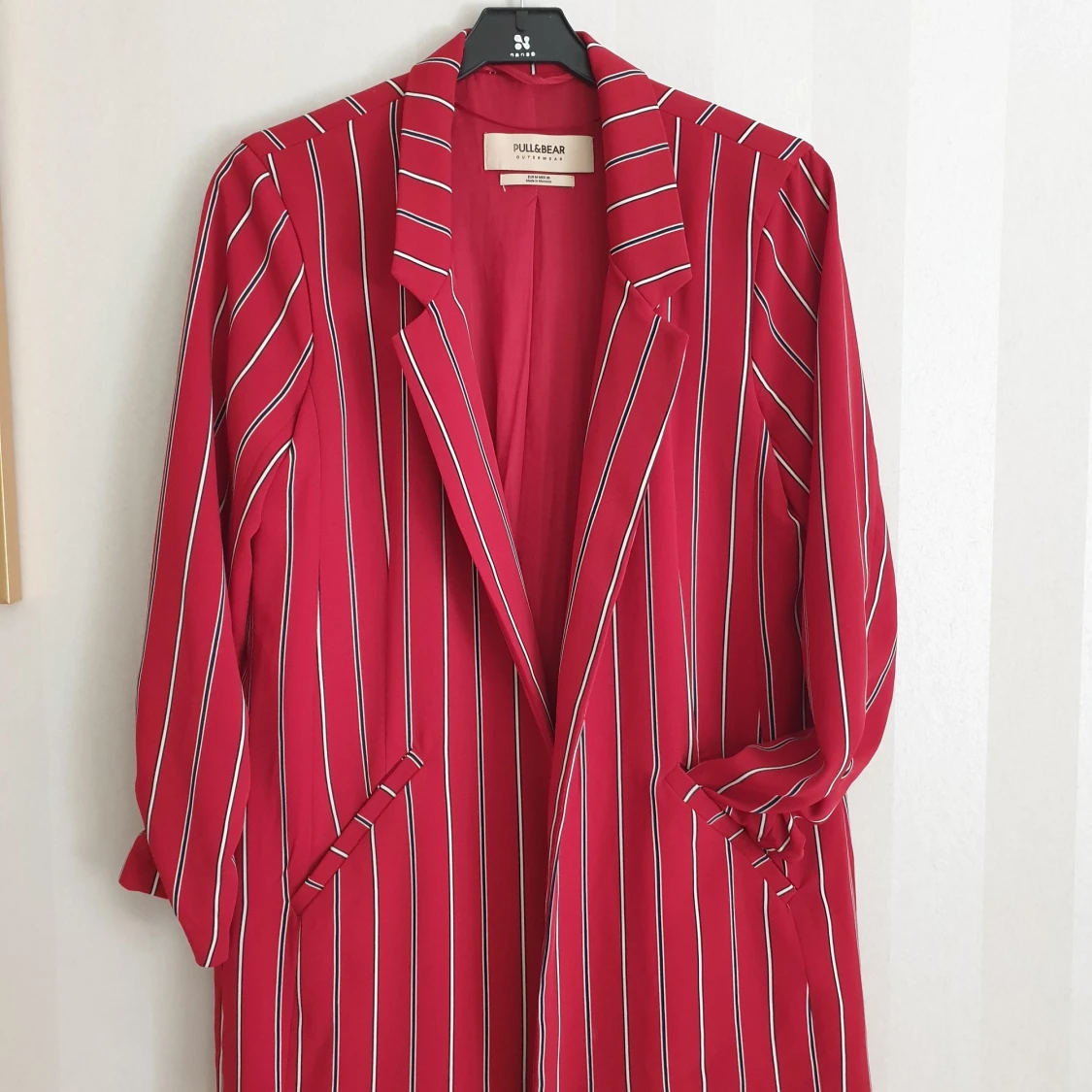 Red blazer made of lightweight fabric size M
