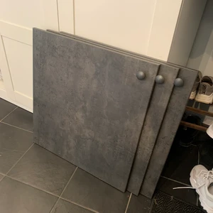 3 bestå luckor - 3st grå bestå luckor med gråa knoppar