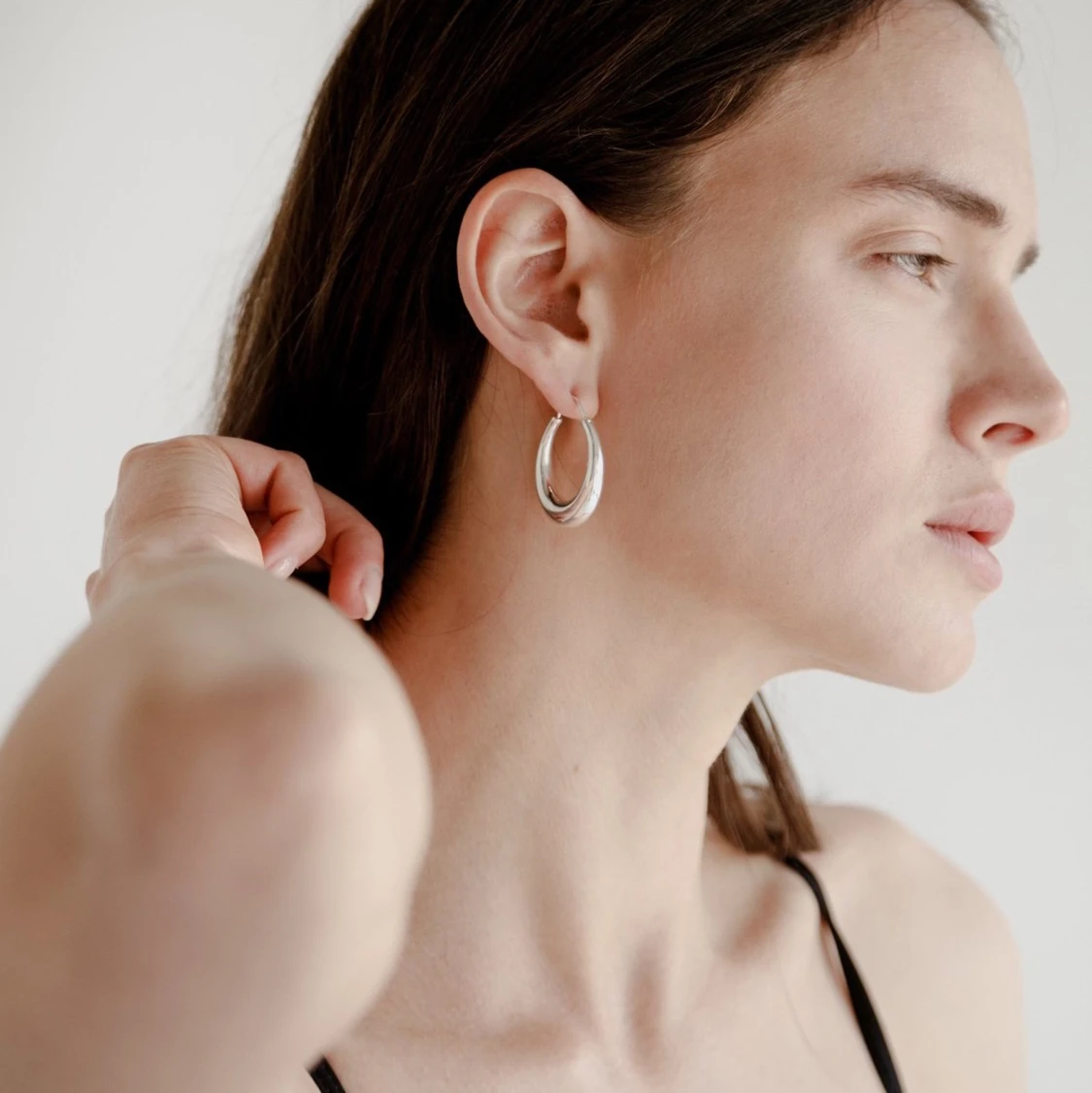 Örhängen All Blues. Large Fat Snake i silver  - 90