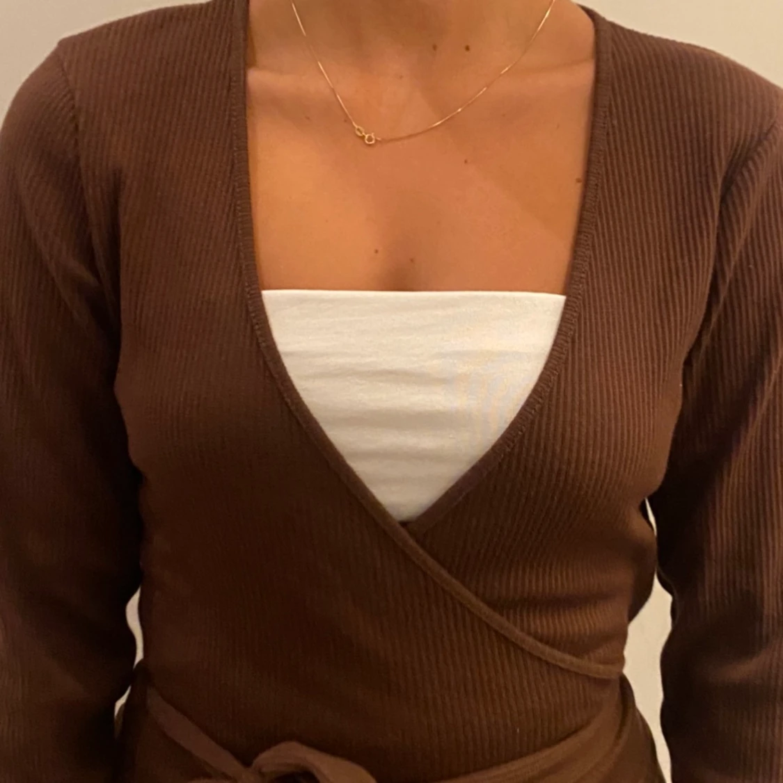 ZARA v-ringad omlott tröja, strl: S - 90