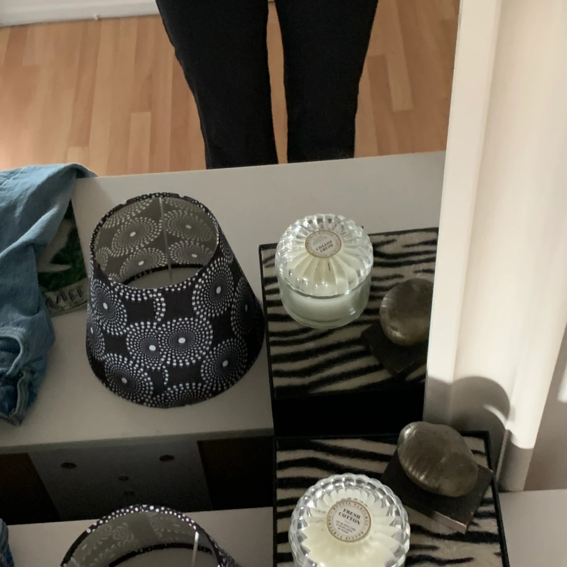 Högmidjade svarta kostymbyxor